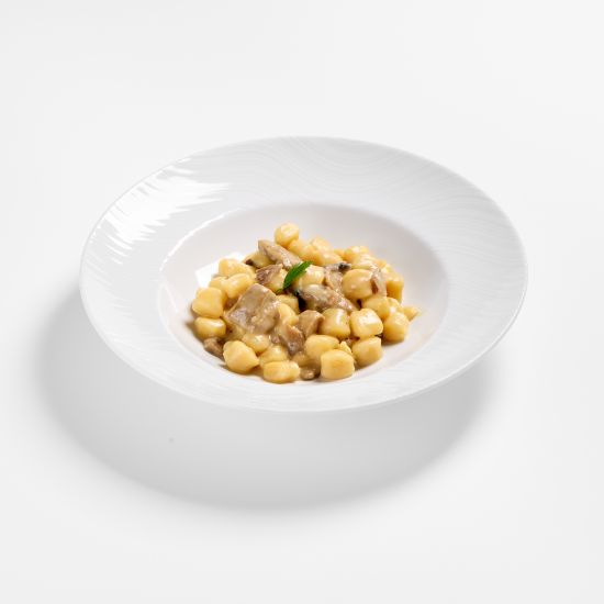 Gnocchetti funghi, formaggi e porcini